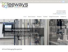 Tablet Screenshot of leeways.co.uk